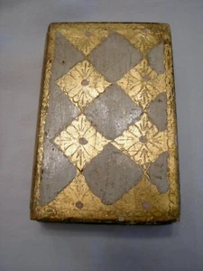 Vintage Italian Floretine Gilt Wood MARRIAGE BLESSING PRAYER Book Presentation - Picture 1 of 5