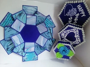 Surprise Explosion gift Hexagonal box Scrapbook Photo Album Love Romantic NEW - Picture 1 of 11