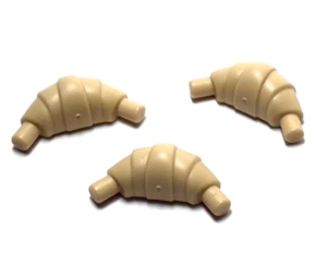 Lego - Utensilio Minifigura - Lote de 3 - Bronceado Claro, Croissant - Imagen 1 de 1