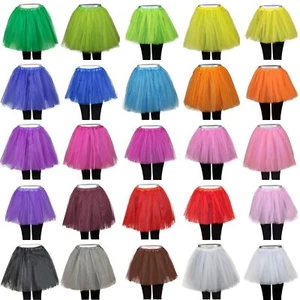 Tütü Tutu Ballettrock Tüllrock 3-5 Lagen Petticoat Fasching Karneval Rock Kleid - Bild 1 von 45