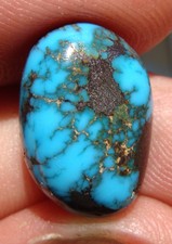 Lander County Nevada LANDER BLUE Spiderweb Turquoise Cabochon 14.1 KTS