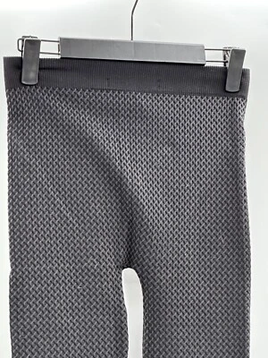 French Laundry Gray/Black Basket Weave Like Pattern Leggings Women's Size Small - Image 1 of 4