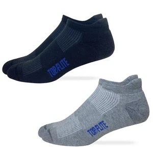 Top Flite Mens Moisture Wicking Seamless Toe Heel Tab Sport Socks 4 Pair Pack - Picture 1 of 6