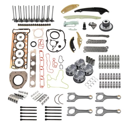 Compatível com Audi A3 A4 VW Golf Jetta 2.0 kit de pistões e hastes de reconstrução de motor - Imagem 1 de 4