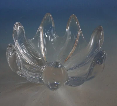 RS0123-092: Art Vannes France Glas Schale transparent 10x14 cm - Bild 1 von 2