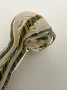 HITTER USA TOBACCO POCKET PIPA SMOKING 3” HEAVY HAND BLOWN GLASS  BOWL MINI PIPE - Picture 1 of 12