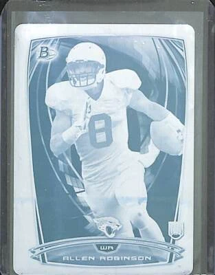 2014 Bowman Cyan Printing Plate Rookie #88 Allen Robinson No 1 of 1 - Image 1 of 2
