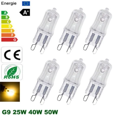 G9 LED Bulbs 25W/40W/50W X10 Warm Whtie Halogen bulb safety filament Modern new - Image 1 of 4