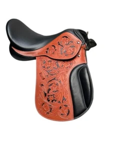 Dressage Horse Saddle Black  Colour Premium Quality Leather  18"inch /All Size - Bild 1 von 6