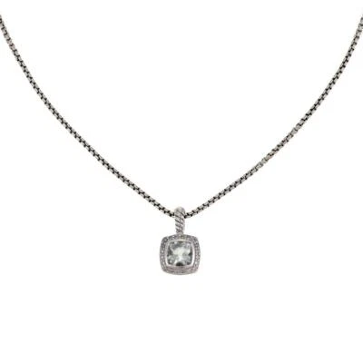 Collar David Yurman Albión Colgante Diamante y Gema Plata de Ley Foto 1 de 4