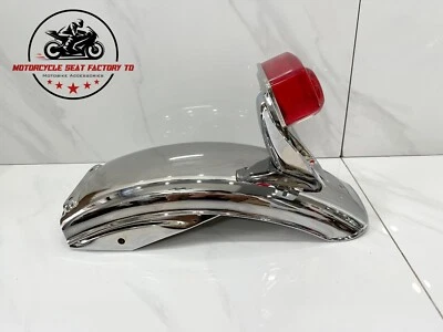 Honda CB500 1971-1973 Rear Fender & CB 500 Four K0 K1 K2 Bracket 1972 Tail Light - Imagen 1 de 4
