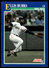 1991 Score Ellis Burks Boston Red Sox #8