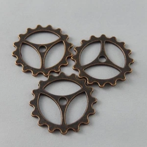 40 piezas Vintage Bronceado Rueda Engranaje Steampunk Colgante Joyería Hacer Artesanía 23*1mm - Imagen 1 de 6