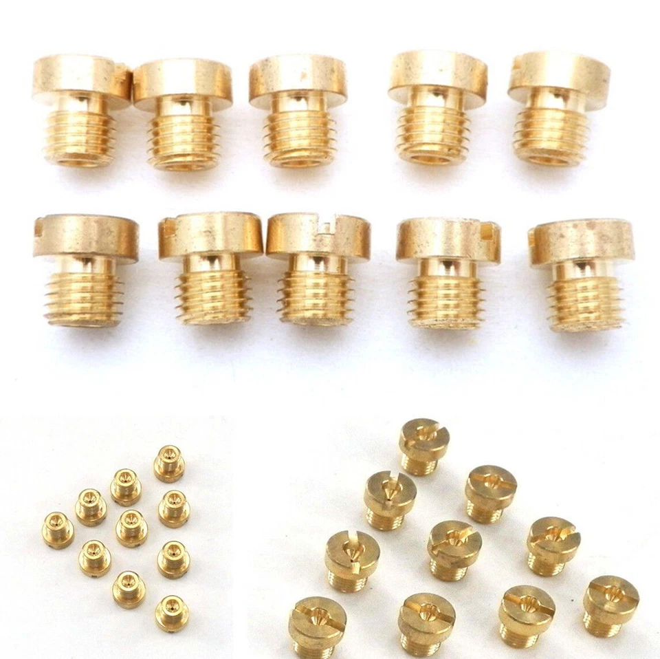 10Pcs 6mm M6 Metal Main Jet Kit 98-130 for Motorcycle Carburetor Injector Nozzle - Image 1 of 4