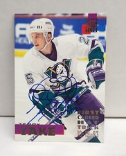 TERRY YAKE 1994-95 Topps Stadium Club #226 Autograph ~ IP AUTO ~ MIGHTY DUCKS