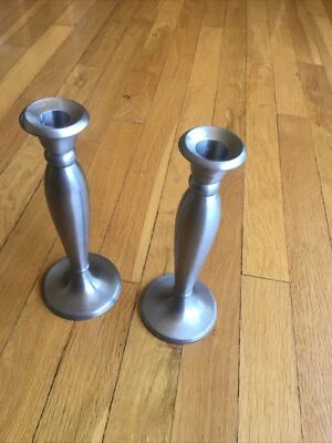 Two (2) Restoration Hardware 9" Candlestick Holders, circa. 2000 - Image 1 of 4
