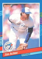 1991 Donruss Baseball Jim Acker Toronto Blue Jays #368