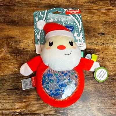 Nuevo Infantino Seek & Squish Sensory Pal Santa con Gel-Cuentas Vientre 3+ LEER Foto 1 de 4