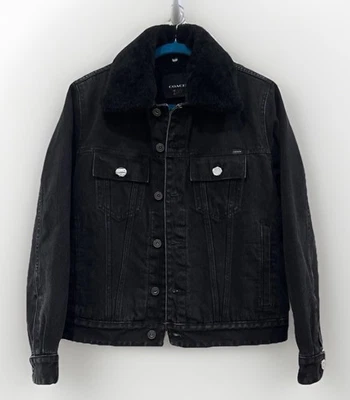 Size XS Men's Coach Denim Jacket With Sherpa - Unisex $700 MSRP - NEW Oversized - Image 1 of 4