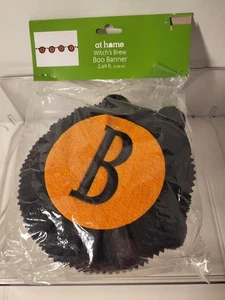 Halloween BOO Striscione / Ghirlanda Nero e Arancione con Frangia a Sfera Nera 2,69 piedi - Foto 1 di 3