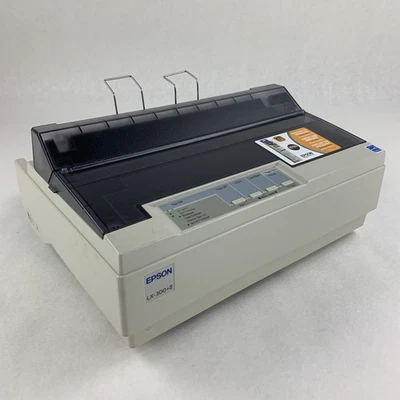 Epson LX-300+II P170B Dot Matrix 9-Pin Printer Bad Paper Feed Tested No Ribbon - Image 1 of 4