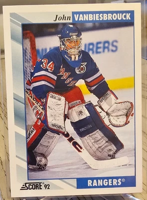 1992-93 Score John Vanbiesbrouck #160 New York Islanders - Image 1 of 2