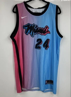Nike Men's Multicolor Miami Heat Brown 24 Basketball-NBA Jersey Size XL - Image 1 of 4