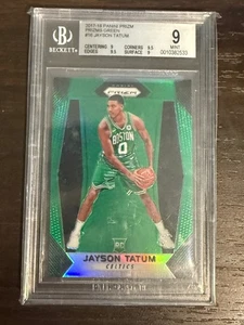 2017/18 Panini Prizm #16 Jayson Tatum Green Rookie BGS 9 - Bild 1 von 2