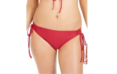 Hula Honey BERRY JAM Ritmo Acanalado Corbata Lateral Hipster Bikini Parte Inferior de Natación EE. UU. Pequeño Foto 1 de 3