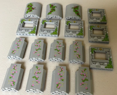 Lego Castillo Lote Gris Claro Panel 3 x 3 x 6 Esquina Pared Ventana Pegatina Impresa Foto 1 de 4