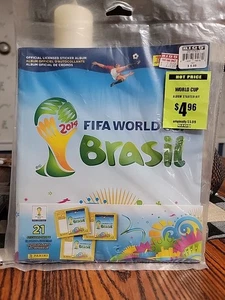 2014 Panini World Cup Brazil FIFA 80 Page Stickers Album+Bonus 21 Stickers !! - Picture 1 of 3