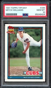 BB - 1991 Topps Tiffany - #335 - Mitch Williams  - PSA 10 - GEM MT - Picture 1 of 2