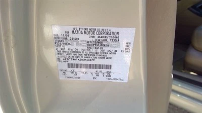 Passenger Front Seat Bucket With  Fits 05-06 MAZDA TRIBUTE 247062 Foto 1 de 4