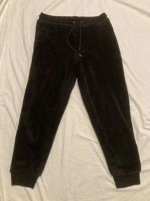 Marks & Spencer Black Fleecy Jogging Bottoms Size 14 Waist 34” Leg 27” - Image 1 of 4