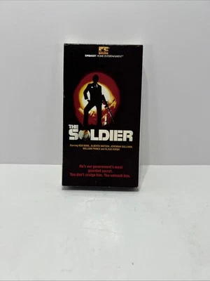 The Soldier VHS Tape 1982 Embassy Home Entertainment Release Ken Wahl Movie Film - Image 1 of 4