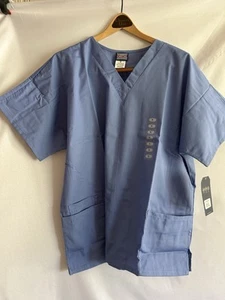 Cherokee Scrubs Top 4700 Womens Sz Large V Neck Ciew Blue New Tags - Picture 1 of 1