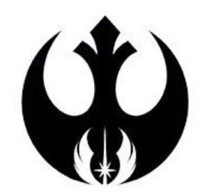 Calcomanía de vinilo de la Alianza Rebelde y la Orden Jedi símbolo de Star Wars vendedor de EE. UU. - Imagen 1 de 5