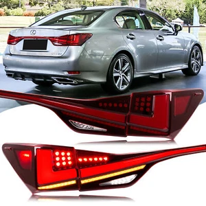 LED Tail Lights for Lexus GS350 GS200t GSF 2012-2015 Sequential Red Rear Lamps - Bild 1 von 5