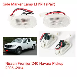Side Marker Lamp Lights LR Pair For Nissan Frontier D40 Navara Pickup 2005 -2014 - Picture 1 of 3