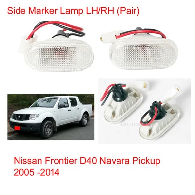 Side Marker Lamp Lights LR Pair For Nissan Frontier D40 Navara Pickup 2005 -2014 - Image 1 of 3