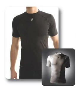 Precision fit Base layer Short Sleeve Tee Training Top Junior Size Small Navy - Picture 1 of 11