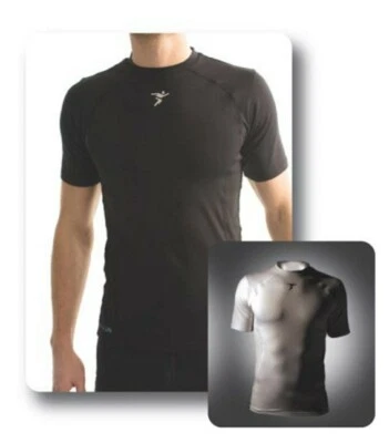 Precision fit Base layer Short Sleeve Tee Training Top Junior Size Small Navy - Image 1 of 4