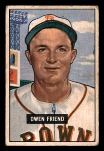 1951 Bowman Owen Friend #101 Poor Baseball Card