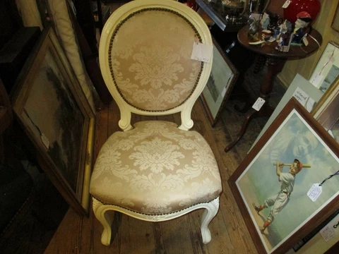 Antique  French Style Side Chair From Austria Cover