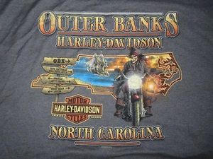 HARLEY DAVIDSON MOTOR CYCLES 2019 OUTER BANKS North Carolina (2XL) Shirt - Picture 1 of 4