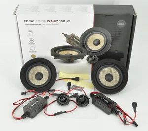 FOCAL IS MBZ 100 v2 2-WAY 4" KIT TOP QUALITY TO MERCEDES CLASS C CLE CLS E S GLC - Picture 1 of 7