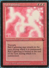 Ball Lightning The Dark HEAVILY PLD Red Rare MAGIC CARD (ID# 234311) ABUGames