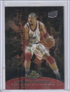 Hakeem Olajuwon Rockets 1999-00 Topps Finest Team Finest Red 083/500 #TF6 HOF!!