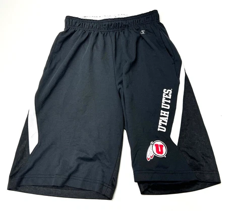 Vintage Utah State State Utes Basketball Shorts Black Spell Out Men's S Cover