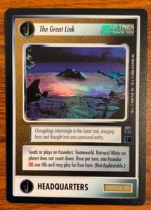 2000 Decipher Star Trek Reflections The Great Link Used Free Shipping - Picture 1 of 2